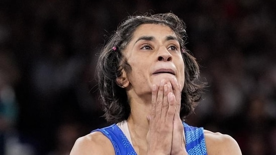 Wrestler Vinesh Phogat has been disqualified from the women’s 50kg final. (PTI)