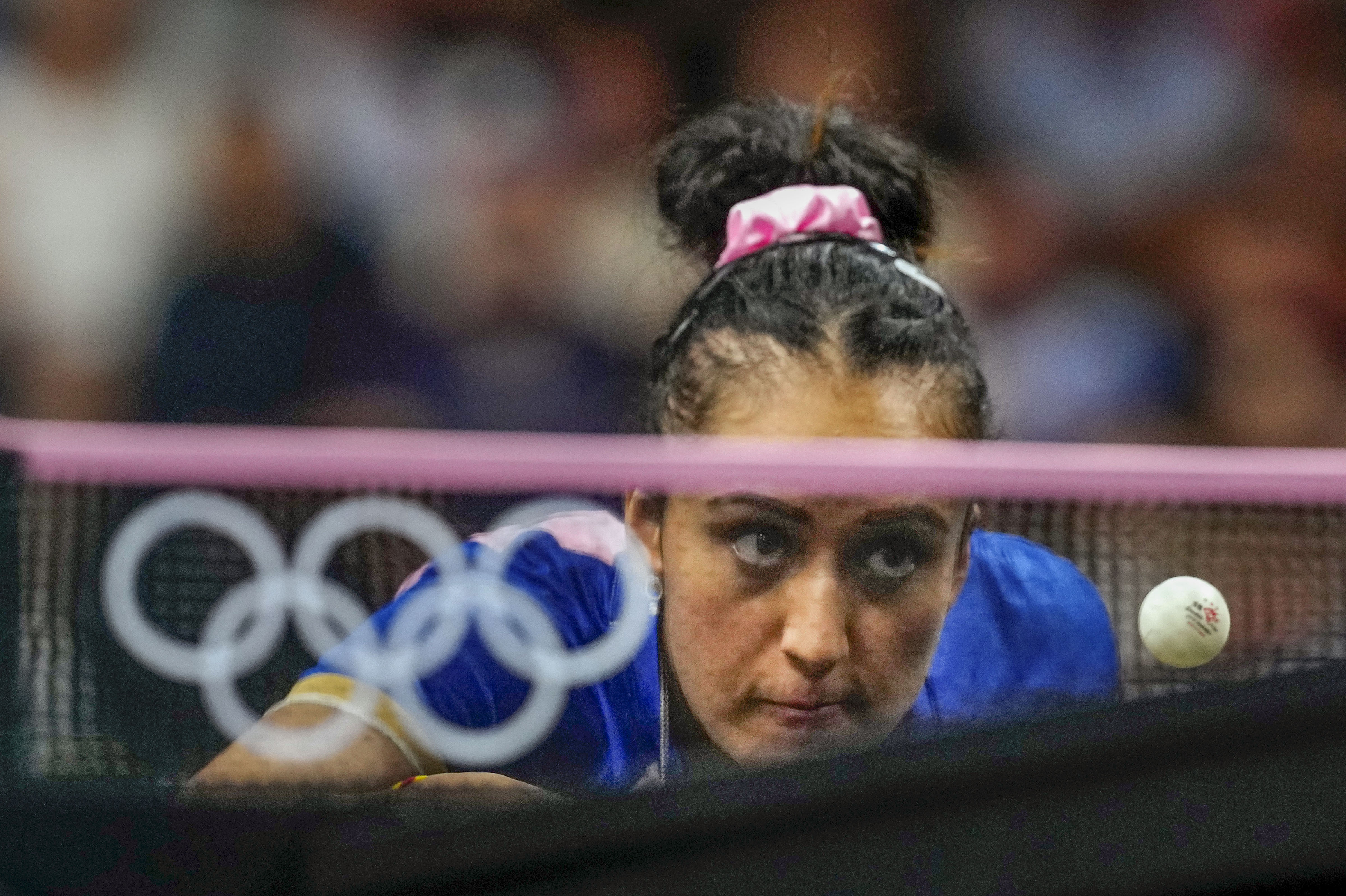 India's Manika Batra in action (PTI) India's Manika Batra in action (PTI)