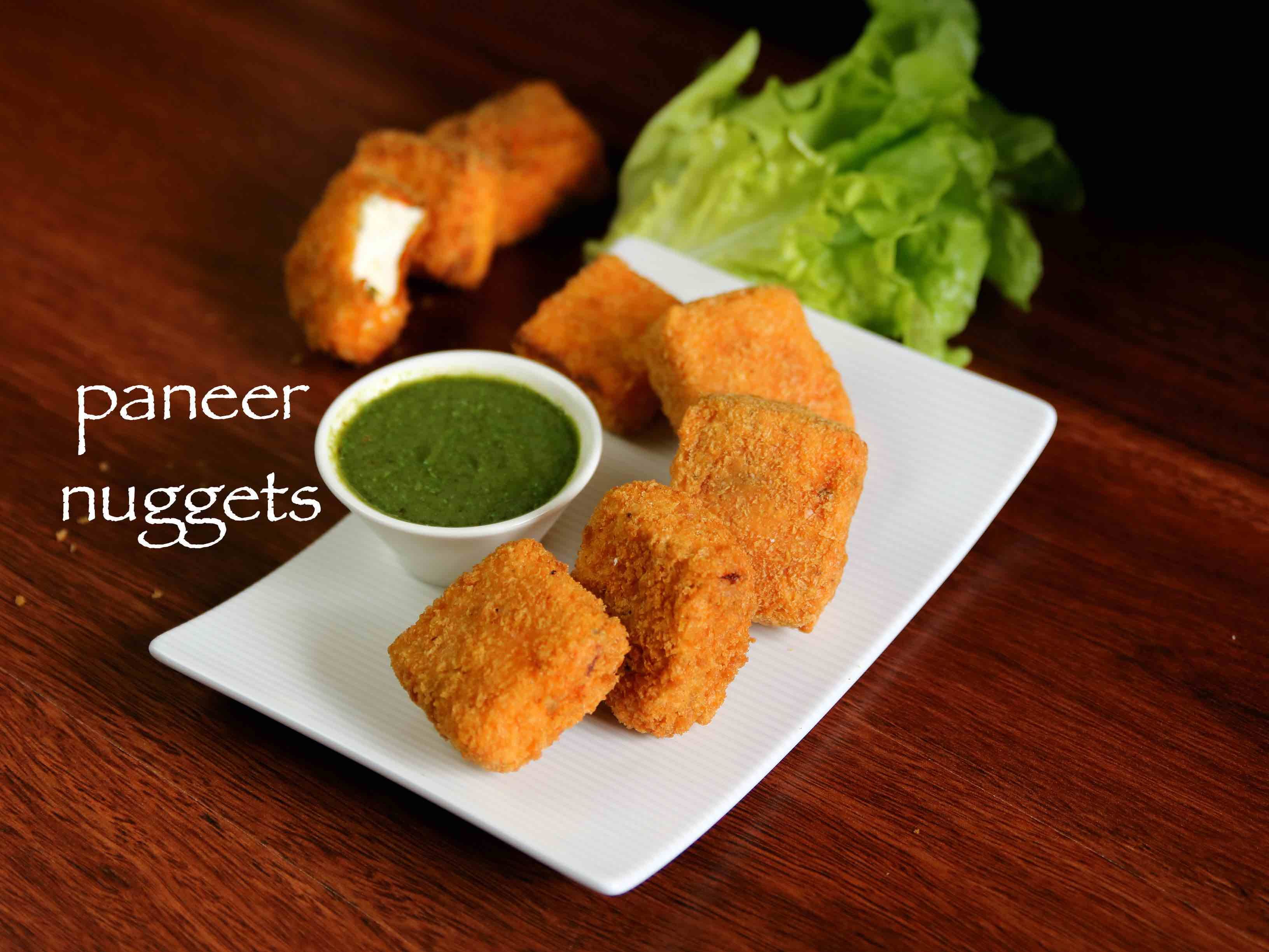 Paneer Nuggets are crispy, bite-sized snacks made with spiced paneer.