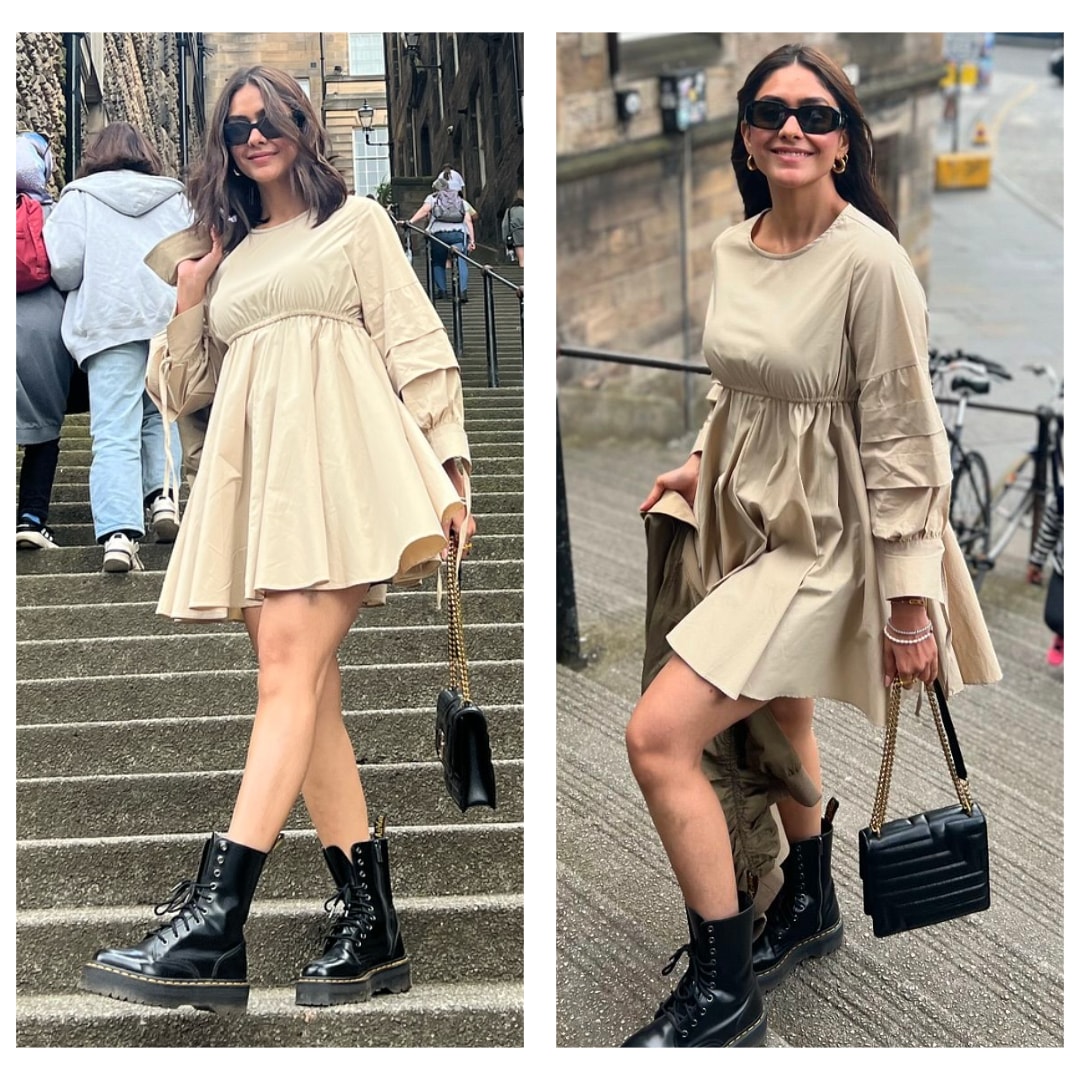 Embrace neutral tones like Mrunal Thakur for a minimal style(Photos: Instagram) Embrace neutral tones like Mrunal Thakur for a minimal style(Photos: Instagram)