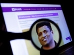 BYJU'S owner Byju Raveendran photo is seen on his company web page in this illustration. (Reuters)