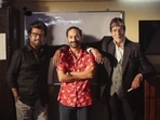 Rajinikanth, Fahadh Faasil, Amitabh Bachchan on the sets of Vettaiyan.