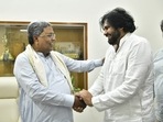 Andhra Pradesh Deputy CM and actor Pawan Kalyan meets Karnataka CM Siddaramaiah