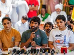 Wrestlers Bajrang Punia, Vinesh Phogat and Sakshi Malik Wrestlers Bajrang Punia, Vinesh Phogat and Sakshi Malik