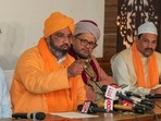 Syed Naseeruddin Chishti, Chairman of the All India Sufi Sajjadanshin Council and successor of the spiritual head of Ajmer Dargah, speaks during a press conference over amendments in the Waqf Act, in New Delhi, (PTI) Syed Naseeruddin Chishti, Chairman of the All India Sufi Sajjadanshin Council and successor of the spiritual head of Ajmer Dargah, speaks during a press conference over amendments in the Waqf Act, in New Delhi, (PTI)