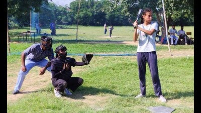 11th Sub Junior Punjab State Baseball Championship commenced today at Govt Girls Sen. Sec. Smart School, Gill in Ludhiana on Thursday, August 08, 2024. (HT Photo)