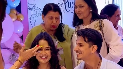 In the Instagram post, Prince Narula posted a picture featuring a red toy car placed next to his own car, symbolizing the anticipation of their first child's arrival. In the Instagram post, Prince Narula posted a picture featuring a red toy car placed next to his own car, symbolizing the anticipation of their first child's arrival.