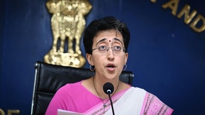 Atishi speaks after the budget. (Sanchit Khanna/HT) Atishi speaks after the budget. (Sanchit Khanna/HT)