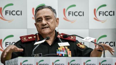 Chief of Defence Staff General Anil Chauhan at the Ammo India 2024 conference in New Delhi on Thursday. (ANI Photo) Chief of Defence Staff General Anil Chauhan at the Ammo India 2024 conference in New Delhi on Thursday. (ANI Photo)