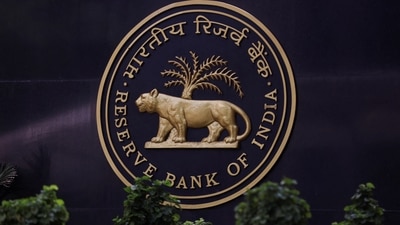 A Reserve Bank of India (RBI) logo is seen inside its headquarters in Mumbai, India. (Reuters)