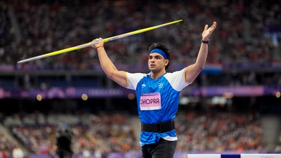 Although Neeraj Chopra couldn't defend his gold from Tokyo, he gave India its first silver medal of Paris Olympics 2024. (PTI) Although Neeraj Chopra couldn't defend his gold from Tokyo, he gave India its first silver medal of Paris Olympics 2024. (PTI)