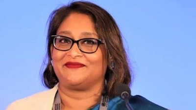 Saima Wazed, the daughter of Bangladesh Prime Minister Sheikh Hasina, expressed sadness at being unable to meet her mother as the ex-Bangladesh PM deals with her ouster from government (Twitter/@WHOSEARO) Saima Wazed, the daughter of Bangladesh Prime Minister Sheikh Hasina, expressed sadness at being unable to meet her mother as the ex-Bangladesh PM deals with her ouster from government (Twitter/@WHOSEARO)