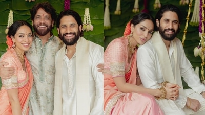 Nagarjuna shares first photos following Sobhita Dhulipala and Naga Chaitanya's engagement (Photos: X/iamnagarjuna) Nagarjuna shares first photos following Sobhita Dhulipala and Naga Chaitanya's engagement (Photos: X/iamnagarjuna)