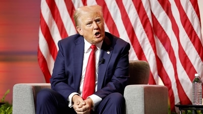 Donald Trump announced the 2 p.m. EDT event on his Truth Social network and posted that he was eager to debate Kamala Harris. (AFP) Donald Trump announced the 2 p.m. EDT event on his Truth Social network and posted that he was eager to debate Kamala Harris. (AFP)
