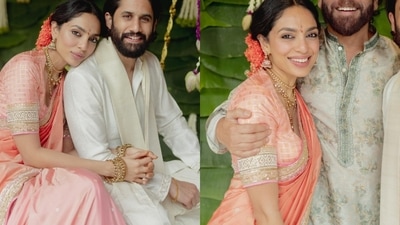 Sobhita Dhulipala and Naga Chaitanya's engagement look was picture perfect. Sobhita Dhulipala and Naga Chaitanya's engagement look was picture perfect.