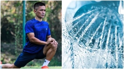 In the interview, Sunil Chhetri can be seen speaking about the importance of taking cold showers even in the chilling winters of Delhi. (Instagram/@chetri_sunil11, Unsplash) In the interview, Sunil Chhetri can be seen speaking about the importance of taking cold showers even in the chilling winters of Delhi. (Instagram/@chetri_sunil11, Unsplash)