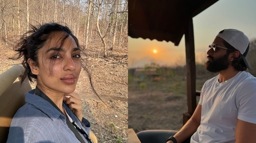 Sobhita and Chaitanya on a jungle safari Sobhita and Chaitanya on a jungle safari