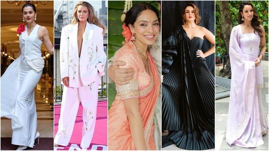 Get ready for a fresh dose of fashion inspiration with today’s roundup of the best-dressed celebs. From Blake Lively’s chic pantsuit to Triptii Dimri’s ethnic elegance, Taapsee Pannu’s stunning saree, and Sobhita Dhulipala’s dreamy engagement look, these fashionistas are making heads turn with their stylish choices. Scroll down to take some fashion notes!(Instagram)
