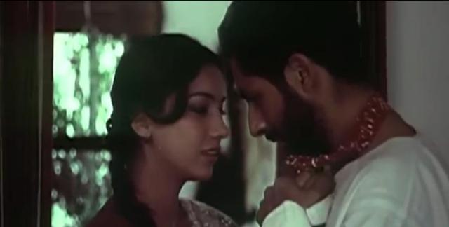 Shabana Azmi and Naseeruddin Shah in Sparsh. (Film still) Shabana Azmi and Naseeruddin Shah in Sparsh. (Film still)