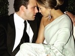 An old photograph of Ben Affleck and  Jennifer Lopez from when they were engaged. 