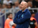 England's head coach Lee Carsley directs his players during the Euro 2023 U21 Championship semifinal soccer match between Israel and England