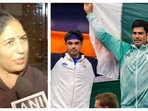 Pakistan's Arshad Nadeem won the gold medal in the Olympic javelin final. Defending champion Neeraj Chopra bagged a silver. Pakistan's Arshad Nadeem won the gold medal in the Olympic javelin final. Defending champion Neeraj Chopra bagged a silver.