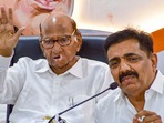 Jayant Patil (right) with NCP SP chief Sharad Pawar (File Photo/PTI) Jayant Patil (right) with NCP SP chief Sharad Pawar (File Photo/PTI)