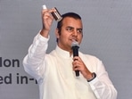 Ola Electric IPO: Ola Electric CMD Bhavish Aggarwal addresses the media during the announcement of the company's forthcoming initial public offering (IPO), in Mumbai.