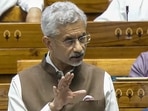 External Affairs Minister S Jaishankar speaks in the Lok Sabha during Monsoon session of Parliament on Friday. (PTI Photo) External Affairs Minister S Jaishankar speaks in the Lok Sabha during Monsoon session of Parliament on Friday. (PTI Photo)