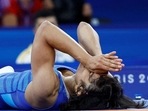 Vinesh Phogat was disqualified and listed as finished last in women's 50kg Vinesh Phogat was disqualified and listed as finished last in women's 50kg