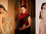 Ananya Pandey, Taapsee Pannu and Sobhita Dhulipala in modern blouse designs(Instagram)