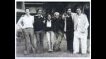 Gulammohammed Sheikh with Nalani Malani, Bhupen Khakhar, Jogen Chowdhury and Vivan Sundaram at the Place for People exhibition in Delhi, in 1981. Gulammohammed Sheikh with Nalani Malani, Bhupen Khakhar, Jogen Chowdhury and Vivan Sundaram at the Place for People exhibition in Delhi, in 1981.