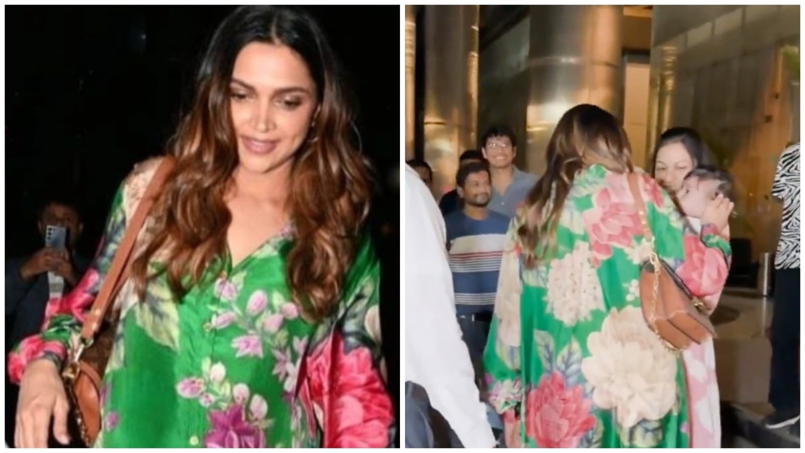 Mom-to-be Deepika Padukone loves on a fan's baby as she steps out for dinner. Watch cute moment here