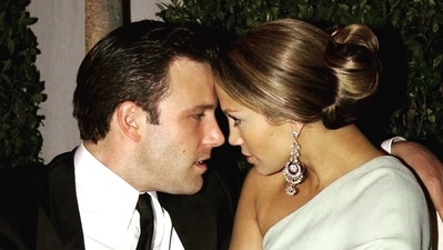 An old photograph of Ben Affleck and Jennifer Lopez from when they were engaged. (Instagram) An old photograph of Ben Affleck and Jennifer Lopez from when they were engaged. (Instagram)