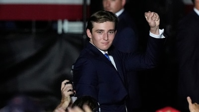 Barron Trump's college decision may be disclosed as early as next week (AP Photo/Marta Lavandier) (AP)