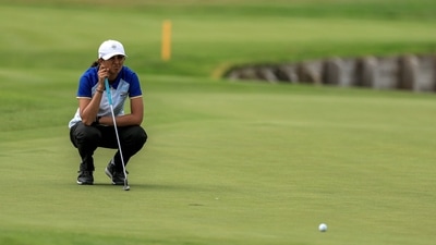 Aditi Ashok finished the third T40, Both Indians will need some big performances to challenge for medal places on the fourth and final day. (AFP) Aditi Ashok finished the third T40, Both Indians will need some big performances to challenge for medal places on the fourth and final day. (AFP)