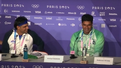 Arshad Nadeem bagged the gold and Neeraj Chopra won silver in men's javelin Arshad Nadeem bagged the gold and Neeraj Chopra won silver in men's javelin