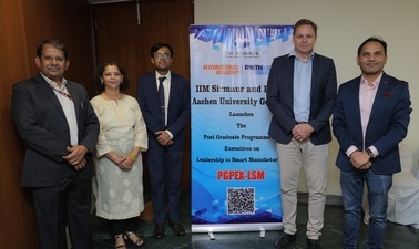 The PGPEX-LSM program is designed to address the growing demand for leaders who can navigate the complexities of smart manufacturing. (Handout)