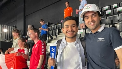 Tanmay Garg in blue, and Shantanu in white. (Shrenik Avlani)