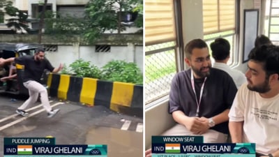 Mumbai Olympics 2024: Viraj Gehlani captured the essence of Mumbai with his viral reel. (Instagram/viraj_ghelani) Mumbai Olympics 2024: Viraj Gehlani captured the essence of Mumbai with his viral reel. (Instagram/viraj_ghelani)