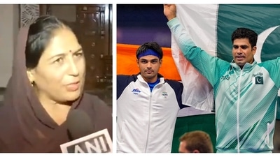 Pakistan's Arshad Nadeem won the gold medal in the Olympic javelin final. Defending champion Neeraj Chopra bagged a silver. (ANI/PTI) Pakistan's Arshad Nadeem won the gold medal in the Olympic javelin final. Defending champion Neeraj Chopra bagged a silver. (ANI/PTI)