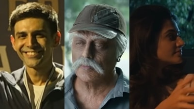 Stills from Chandu Champion, Indian 2 and Phir Aayi Hasseen Dillruba. Stills from Chandu Champion, Indian 2 and Phir Aayi Hasseen Dillruba.