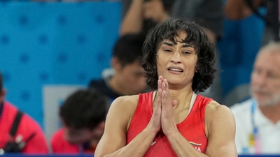 Vinesh Phogat retired from wrestling a day after being disqualified from the Paris Olympics 2024. (PTI) Vinesh Phogat retired from wrestling a day after being disqualified from the Paris Olympics 2024. (PTI)