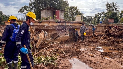 Wayanad landslides: The heartbreaking scenes unfolded as internal organs, severed limbs, and bodies were crushed beyond recognition. (PTI) Wayanad landslides: The heartbreaking scenes unfolded as internal organs, severed limbs, and bodies were crushed beyond recognition. (PTI)