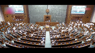 Proceedings of the Lok Sabha underway during the Monsoon Session of Parliament. (HT PHOTO) Proceedings of the Lok Sabha underway during the Monsoon Session of Parliament. (HT PHOTO)