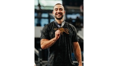 Lazar Dukic, of Serbia, 28, died while competing in a CrossFit Games swimming event on Thursday, Aug. 8, 2024, at a lake in Texas. (FITAID via AP) (AP)