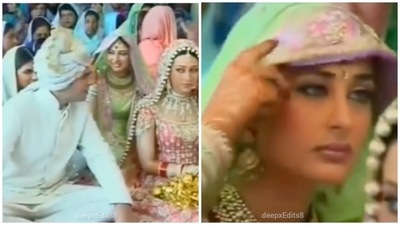 Kareena Kapoor looks quite cute in this video from her sister Karisma Kapoor's wedding. Kareena Kapoor looks quite cute in this video from her sister Karisma Kapoor's wedding.