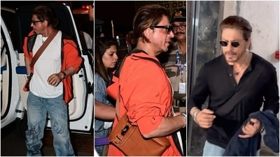 Shah Rukh Khan carrying the rare Hermes bag worth ₹8 lakh and ₹10 lakh. (Instagram ) Shah Rukh Khan carrying the rare Hermes bag worth ₹8 lakh and ₹10 lakh. (Instagram )