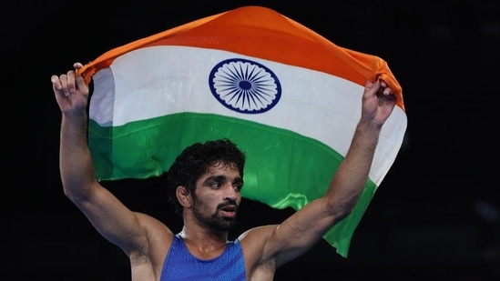 Sehrawat's bronze is the first medal for India in wrestling at the Paris Olympics. (HT_PRINT)