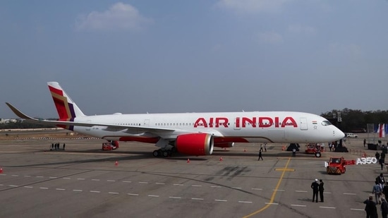 An Air India aeroplane at a runway in Hyderabad. (Reuters)